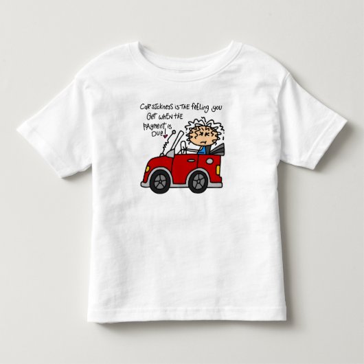 車ユーモアのある酔 トドラーTシャツ (正面)