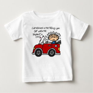 車ユーモアのある酔 ベビーTシャツ
