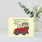 車ユーモアのある酔 ポストカード (スタンド正面)