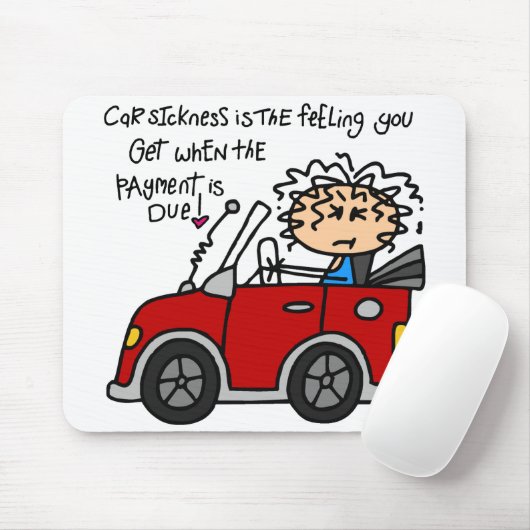 車ユーモアのある酔 マウスパッド (マウス)