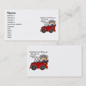 車ユーモアのある酔 名刺 (正面/裏面)