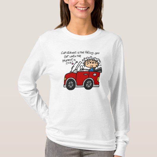 車ユーモアのある酔 Tシャツ (正面)
