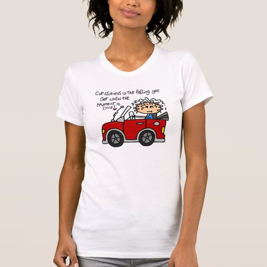 車ユーモアのある酔 Tシャツ (正面)