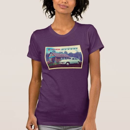 車ロシアのとダチャ Tシャツ (正面)