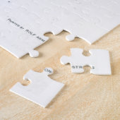 車ロマンクラシックティックヴィンテージ冬イラストレーション ジグソーパズル (側面)