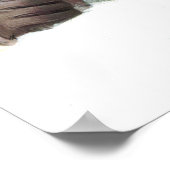 車ロマンクラシックティックヴィンテージ冬イラストレーション ポスター (角)