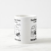 車両のメンテナンスガレおもしろいージ整備士 コーヒーマグカップ (中央)