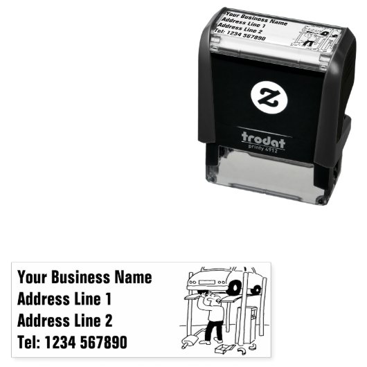 車両の修理と修理 セルフインキングスタンプ (インサイチュ)