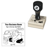 車両の修理と車のサービススタンプ ラバースタンプ (押印)