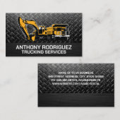 車両の掘削 |鉄鋼 名刺 (正面/裏面)