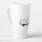 車両イラストレーション カフェラテマグ (左アングル)