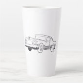 車両イラストレーション カフェラテマグ (正面)