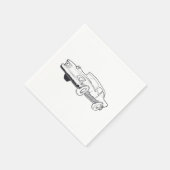 車両イラストレーション スタンダードカクテルナプキン (角)