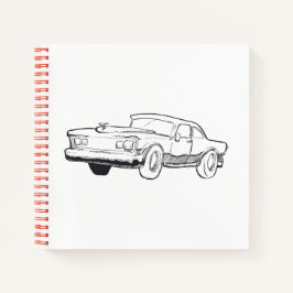 車両イラストレーション ノートブック