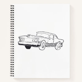 車両イラストレーション ノートブック