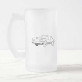 車両イラストレーション フロストグラスビールジョッキ