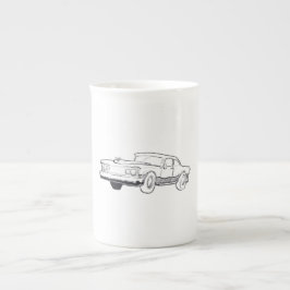 車両イラストレーション ボーンチャイナマグカップ