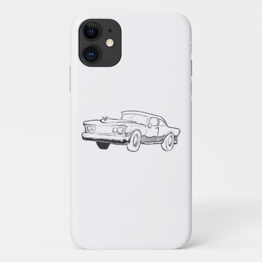 車両イラストレーション Case-Mate iPhoneケース (裏面)