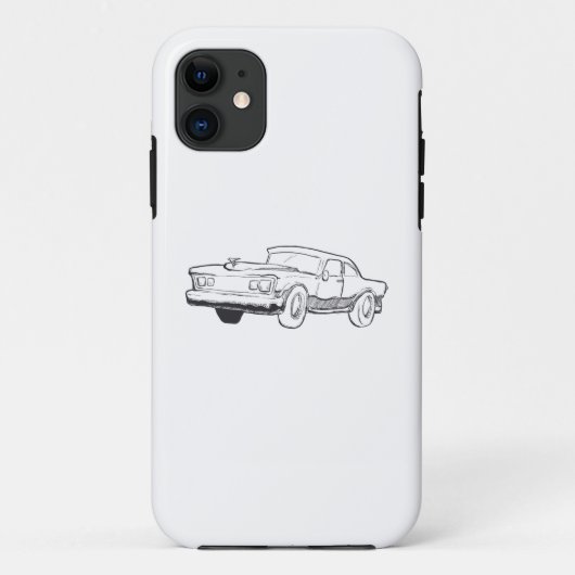 車両イラストレーション Case-Mate iPhoneケース (裏面)