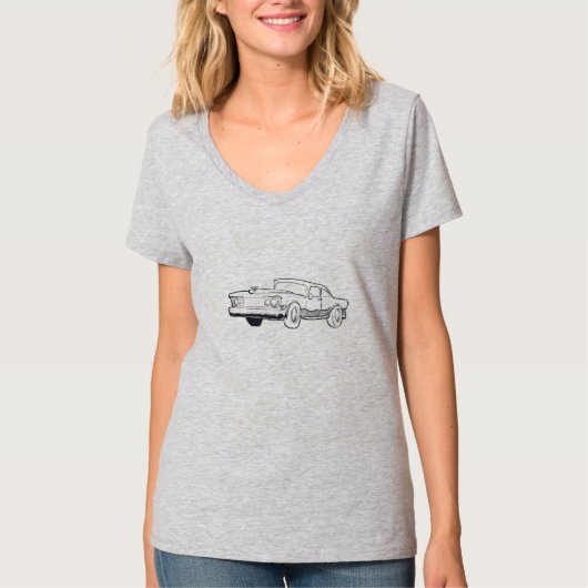 車両イラストレーション Tシャツ (正面)