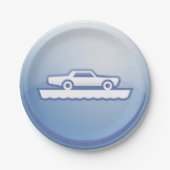 車両フェリーシンボル紙プレート ペーパープレート (正面)