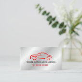 車両レンタル・タクシー 名刺 (スタンド正面)