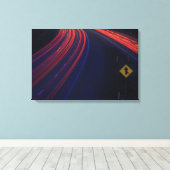 車両交通尾灯 キャンバスプリント (インサイチュ (ウッドフロア))