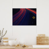 車両交通尾灯 ポスター (キッチン)