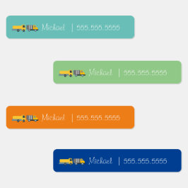 車両学校クラスのランチネーム番号ラベル ラベル