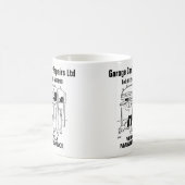 車両整備の漫画マグカップ コーヒーマグカップ (中央)