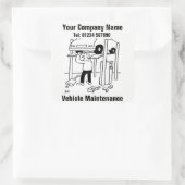 車両整備事業のシール スクエアシール (バッグ)