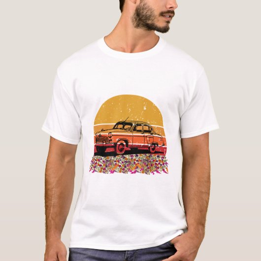 車両用シートヘッドレストバンド Tシャツ (正面)