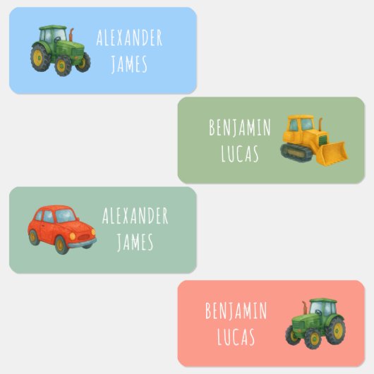 車両輸送新学期衣料子供 ラベル (グループ)