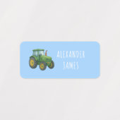 車両輸送新学期衣料子供 ラベル (デザイン1)