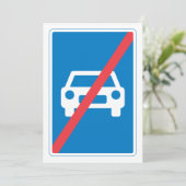 車両進入禁止の標識 招待状 (スタンド正面)