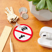 車両道路標識なし キーホルダー