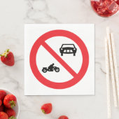 車両道路標識なし スタンダードランチョンナプキン (インサイチュ)