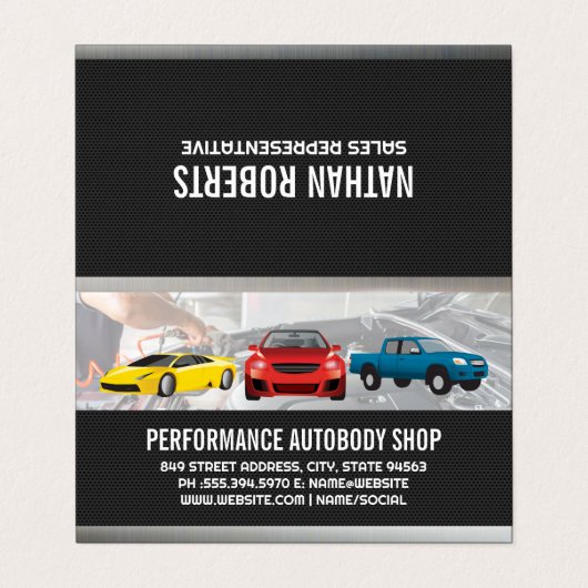 車両 |整備士サービス 名刺 (外部フラット)