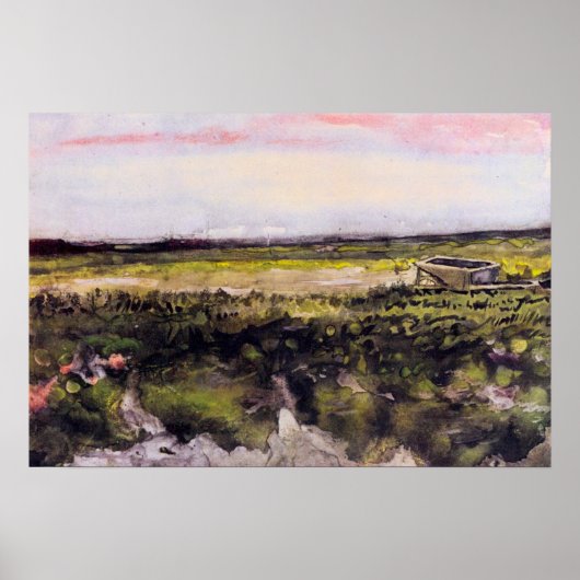 車付きの荒野 ヴィンセント・ヴァン・ゴッホ ポスター (正面)