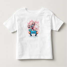 車内の動物No 3 トドラーTシャツ