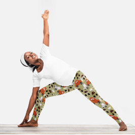 車及び信号機 カプリレギンス