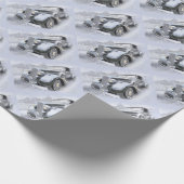 車古い車のヴィンテージ車 ラッピングペーパー (角)