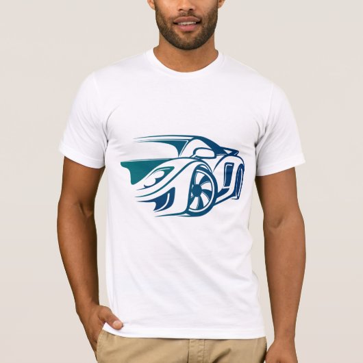 車好きのためのメンズTシャツ Tシャツ (正面)