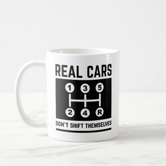 車実在が乗り換えない コーヒーマグカップ (左)