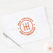 車実在が乗り換えない ラウンドシール (封筒)