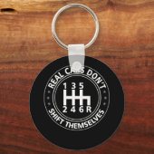 車実在は手動シフトしない キーホルダー (正面)