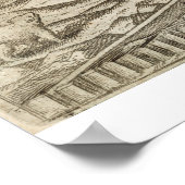 車室内で熊を殺し、皮を剥ぐ乗組員 ポスター (角)