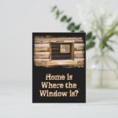 車室内の窓を通り抜け ポストカード (スタンド正面)