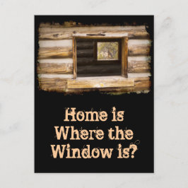 車室内の窓を通り抜け ポストカード