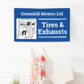 車庫修理デザインバナー 横断幕 (インサイチュ)